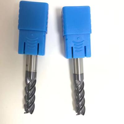 China CNC 4Flutes Shank HRC55 Square Carbide End Mill Carbide Milling Cutting Tools 8mm Long for sale