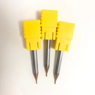 China CNC HNT Hrc70 2flutes R0.4mm Milling Tungsten Carbide Ball Nose Endmills Solid Carbide 0.8mm for sale