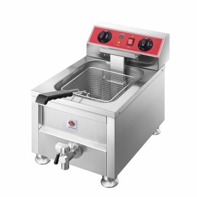 China Commercial Single Cylinder Stainless Steel Electric French Fries Small Cylinder Electric Fryer for sale