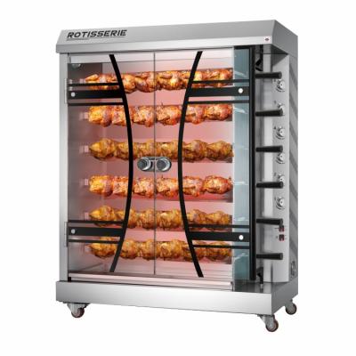 China Heavy Duty CE Approved Professional Hot Sale High Efficient Vertical Electric Chicken Rotisserie Machine for sale