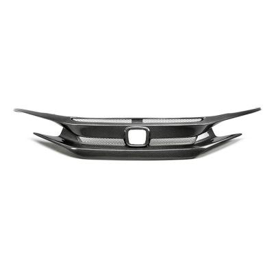 China Custom OEM ODM Forged Carbon Fiber Car Front Bumper With Auto Grills Parts for sale