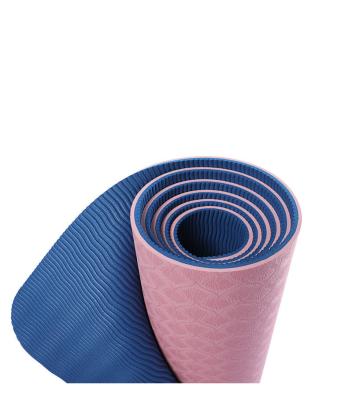 China Waterproof Gym Exercise Equipment Gymnastics Printing Eco Friendly Logo PVC Yoga Mat Custom Made for sale