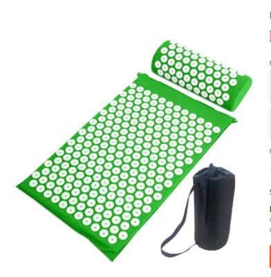 China Amazon Yoga Mat Acupressure Mat Waterproof Hot Selling Massage For Back Neck Needle Acupuncture Protective Pillow Set for sale