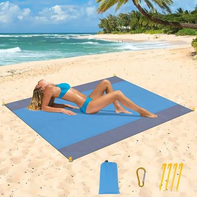 China Free Carry Factory Price Mini Size Portable Folding Beach Mat Camping Mat Sleeping Pad Outdoor Activity Easy Universal Sand Proof for sale