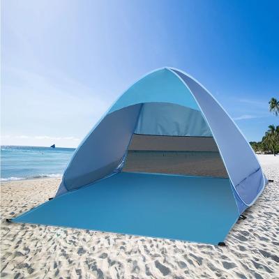 China Straight Tether Type 2022 New Design Noise Canopy Sun Shelter Automatic Ultralight Waterproof Game Beach Camping Tent for sale