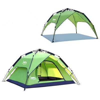 China Straight Bracing Type Amazon Tent 3-4 Person Hot Selling Outdoor Automatic Camping Tent for sale