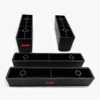 China Cabinet Easy Installation Plastic Legs L Shaped Sofa Legs Stepping Up Black Sofa Accessories Feet Coffee Table Legs for sale