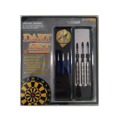 China Fine Performance Darts Set Custom Brass STEEL Tip Darts With AL Shafts And Metallic Flights for sale