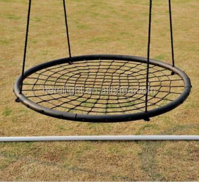 China Safe Round PE Rope Kids Play Outdoor Patio Set Yard Swing , Net Swing for sale