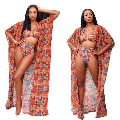 China New Breathable Cheap Women Swimwear African Sexy Beachwear OEM Custom Plus Size Swimwear Women Cover-UPS Beachwear for sale