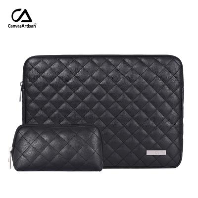 China PU Wholesale Fasion Laptop Sleeve Suit Diamond Lattice Bag Suit For Wome for sale