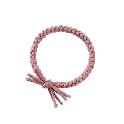 China Small And Durable Simple Bold Leather Hair Rope Ring Source Leather Smart Casual Hair Elastic Band Fresh Manufacturer for sale