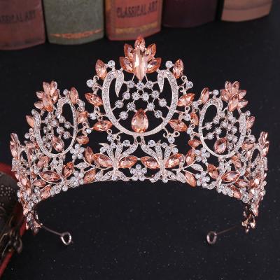 China Retro xifeng new popular luxury European style high-end crown headdress queen crown bridal hair accessories for sale