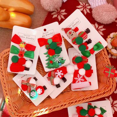 China Cute Party Christmas Hairpin Set Candy New Year Hairpin Older Girl Headdress Platypus Hairpin for sale