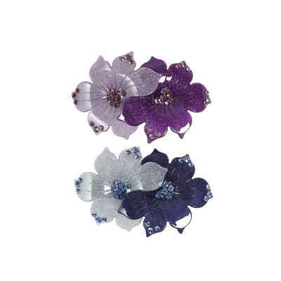 China Korean style fashion adult wild faux stone Japan flower hairpin ponytail spring clip big the most popular hair clips for sale