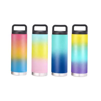 China Custom Stainless Steel PORTABLE Hot Water Bottle Gym Water Bottle Amazon Hydrogen Gym Water Bottle Flask for sale