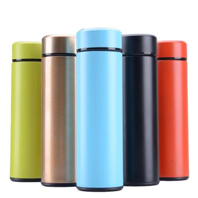 China 304 Ss Sustainable Double Wall Stainless Steel Vacuum Insulated Water Bottle Thermos Flasks With Tea Filter for sale