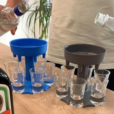 China Cheap Beer Party Price Shot Glass Pourer Beverage Dispenser Shot Glass Dispenser and Holder for sale