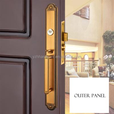 China Zinc Alloy [Zinc Alloy]European antique single split door lock handle for main door for sale