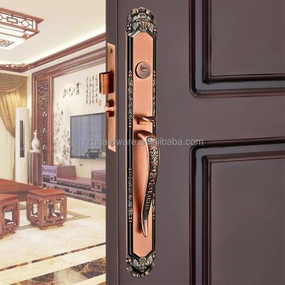 China Zinc Alloy [Zinc Alloy]Top quality single wood door lock handle designs for main door for sale