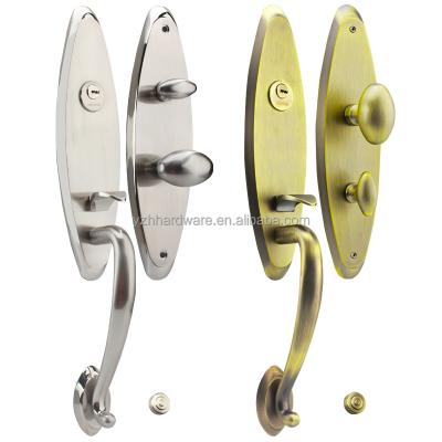 China Zinc Alloy [Zinc Alloy]Anti-theft universal American luxury villa double door lock handle for sale