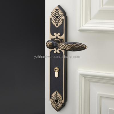 China Full Brass [Full Brass]New Chinese style door lock handle for interior door for sale