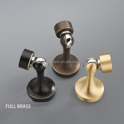 China Easy Installation Popular hot selling full brass modern simple door stopper with high quality for sale