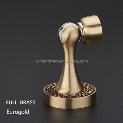 China Easy Installation Full brass new Chinese style door stopper anti-collision and windproof door stopper with high quality for sale