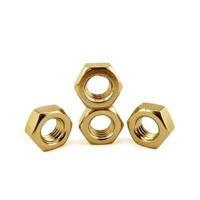 China Metric Thread M10 Copper Hex Nut High Precision Hex Nut For Heavy Industry for sale