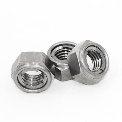 China Stainless Steel 304 Metal Hexagon Lock Nut Passivated For Industrial for sale