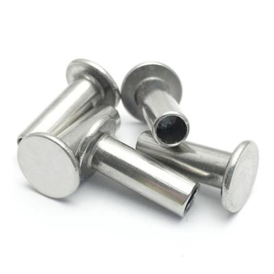 China SUS 304 Stainless Steel Semi Tubular Rivets DIN7338 For Holster Application for sale