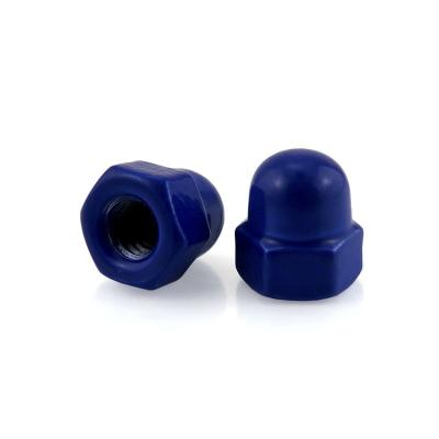 China Grade 8.8 M6 Dark Blue Acorn Cap Nuts Customizable For Heavy Duty Equipment for sale