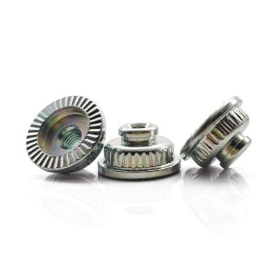 China Zinc Plated Metal Nut Customized Shaped Knurled Thumb Nuts Passivated Finish for sale