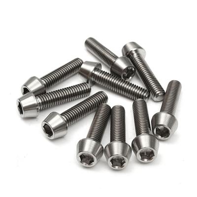 China ISO Certified Custom Gr5 M3 M6 M8 Titanium Alloy Bolt Screw with Hexagon Flange Head for sale