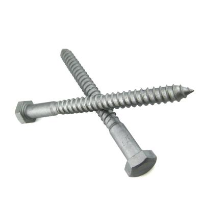 China INCH Hex Lag Screw Din 571 aço inoxidável 304 Self Tapping Hex Head Lag parafusos de madeira à venda