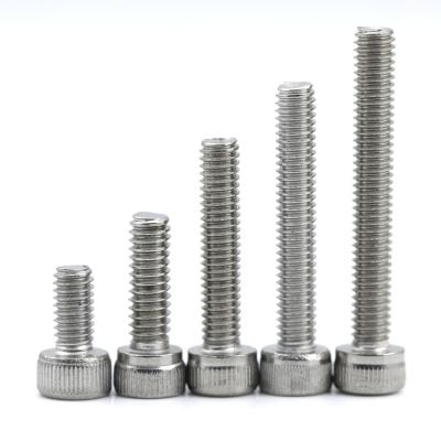 China INCH Measurement System Stainless Steel Knurled Hex Socket Head a2-70 Allen Key Screw for sale