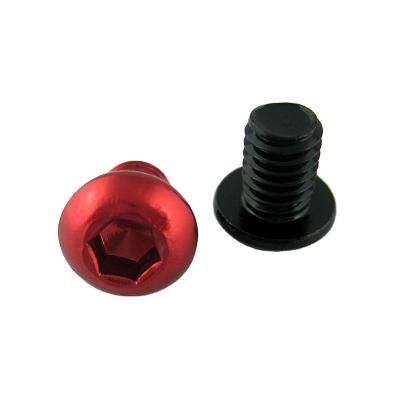 China Steel OEM Custom 4-40 Red Black Colored Anodized Screws with ISO9001 2015 Certificate for sale