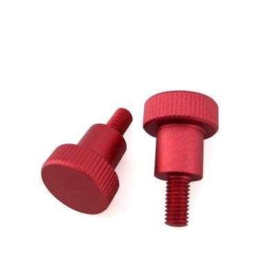 China Connection Function Non-standard Aluminium Thumb Screw Knurled 1/4-20 with Shoulder for sale