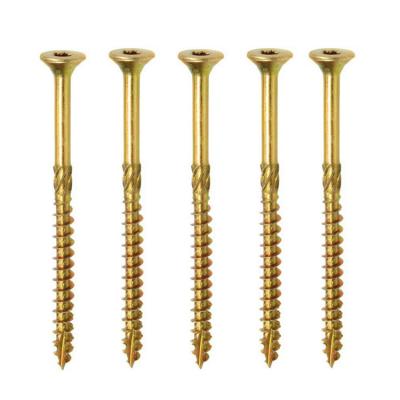 China Furniture Wood Double Countersunk Torx Chipboard Screw Yellow Type 17 Multi Purpose Screws for sale