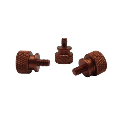 China Aluminum Alloy Knurled Head Thumb Screw 36mm Chassis Colorful for Computer for sale