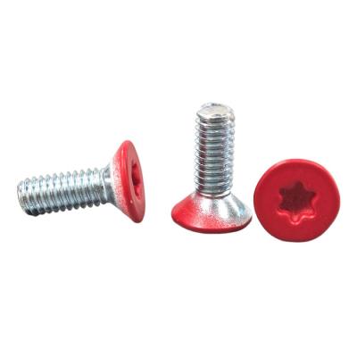 China Customized Red Painted Torx Drive Screw Stainless Steel Star Head Wood Screws for sale