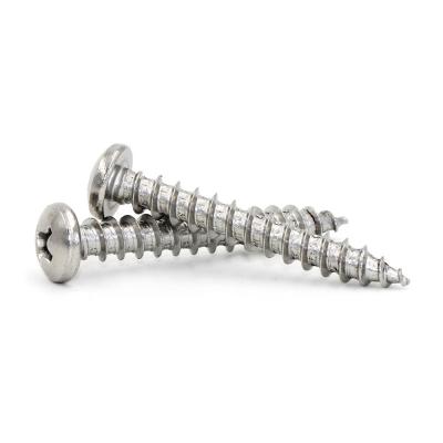 China 304 Stainless Steel Round Head Self Drilling Wood Screws Metric Tapping Screws for sale