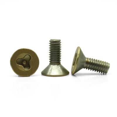 China Countersunk Head Y Slot Metric Security Screws With Customized Design for sale