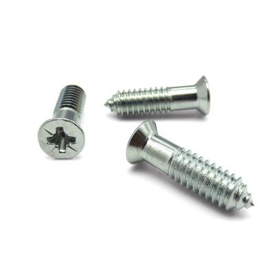 China High Precision Self Tapping Phillips Countersunk Screws Zinc Plated for sale