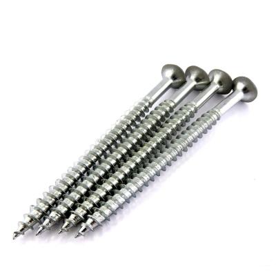 China Metric White Galvanized Phillips Self Tapping Wood Screws With Flat Head for sale