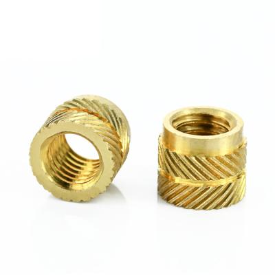 China Anti Skid Arabesque Knurled Copper Insert Nut High Precision Nutsert For Plastic for sale