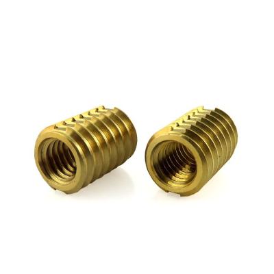 China Flange Head Brass Press In Threaded Inserts High Accuracy With RoHs Certificate for sale