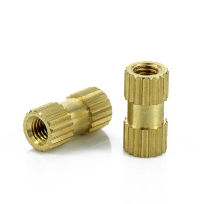 China Customizable Knurled Brass Insert Nut M2 Metric For Plastic Injection for sale