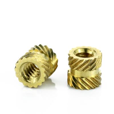 China Wood Knurled Threaded Insert Nut Customized Finish Brass Insert Nut for sale