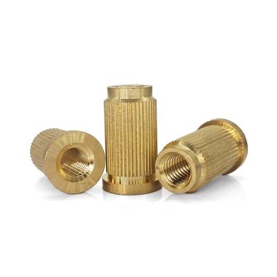 Chine High-Temperature Resistant M6 Brass Knurled Insert Nut with Flange OEM ODM Custom Service à vendre